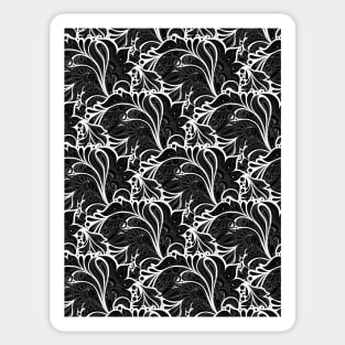 Floral Pattern in Paisley Garden Indian Style Sticker